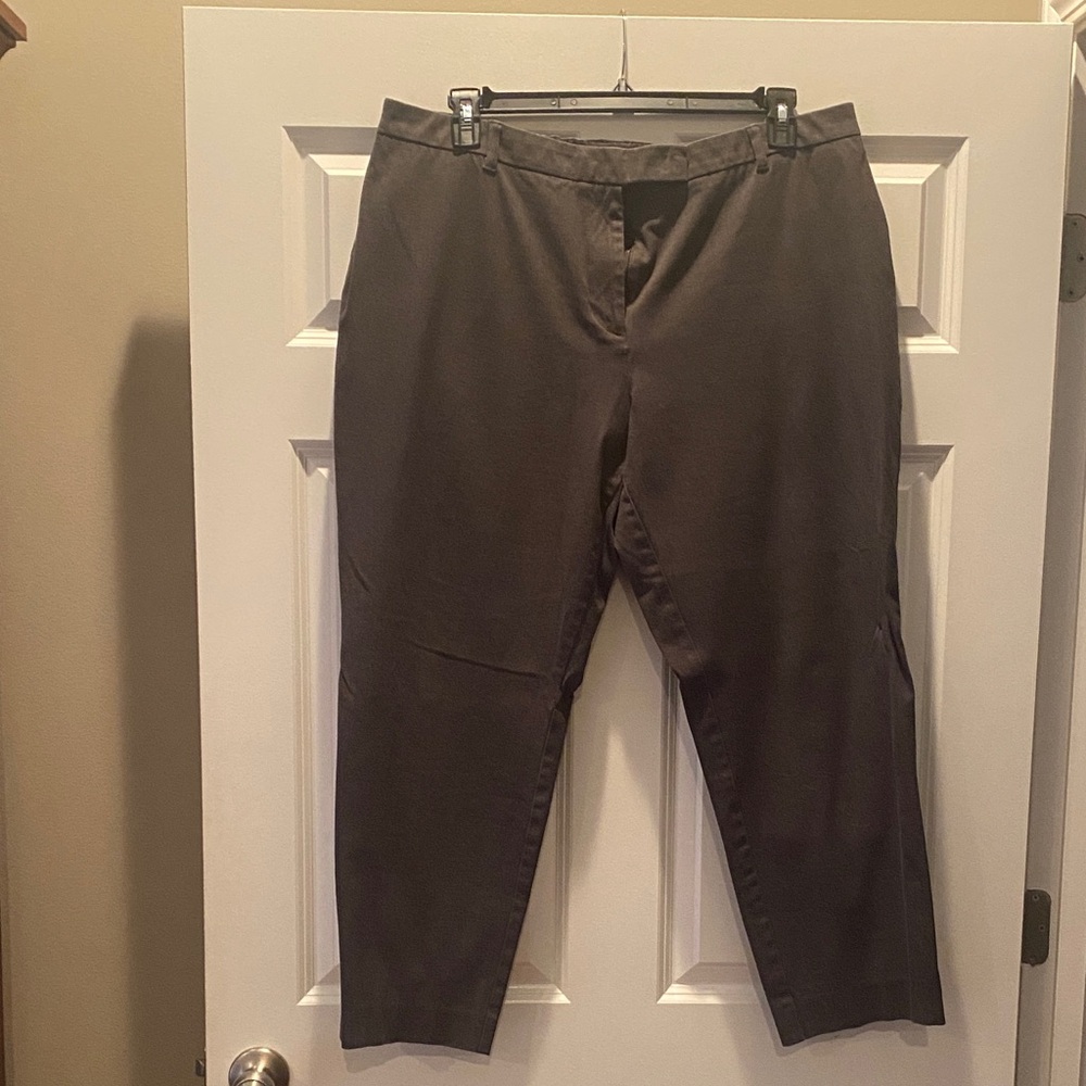 Talbots Women's Dark Gray Straight Leg Pants